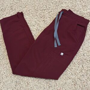 Figs XXSP burgundy Yola scrub pants
